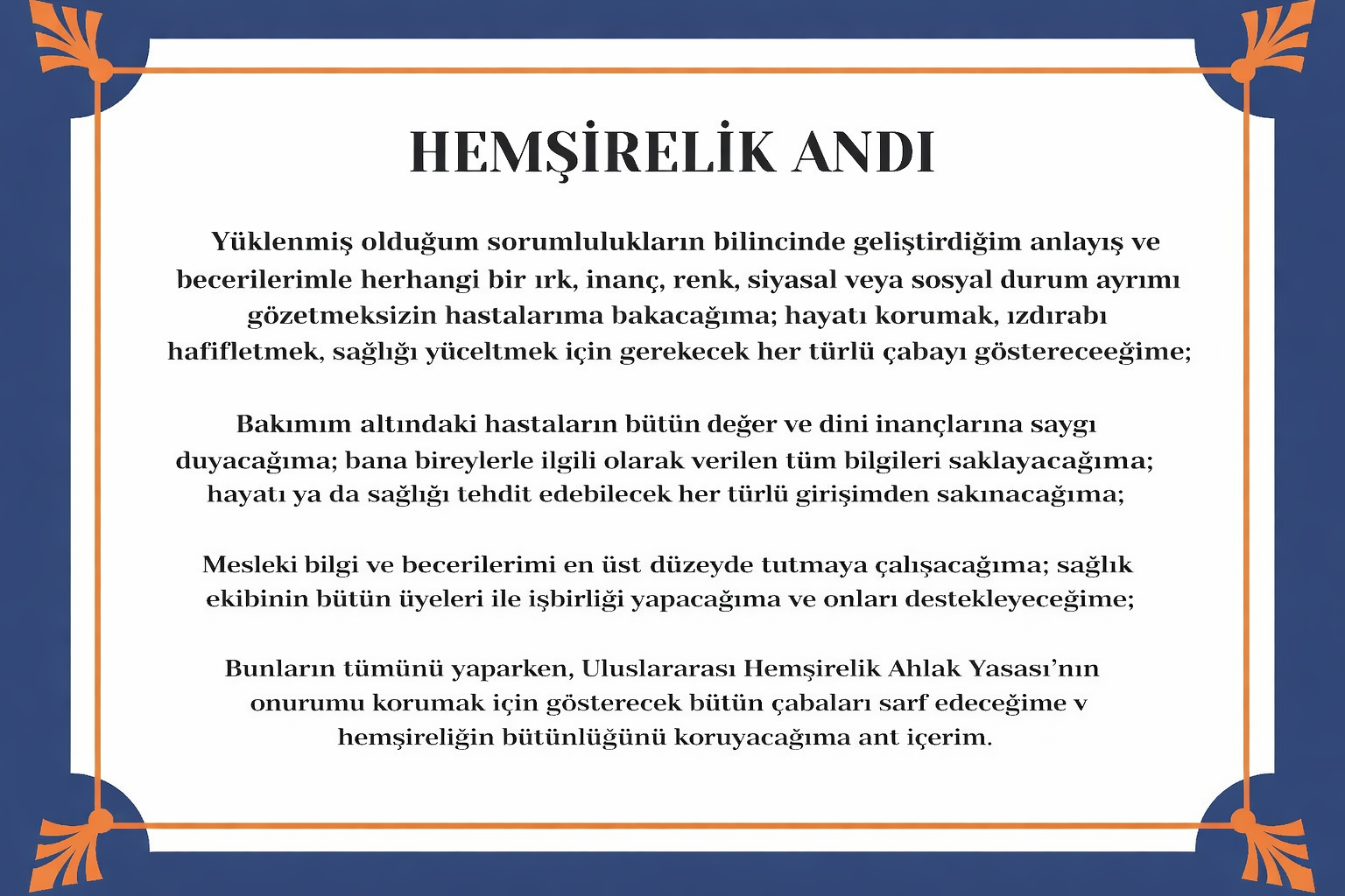 Uluslararası Hemşirelik Andı