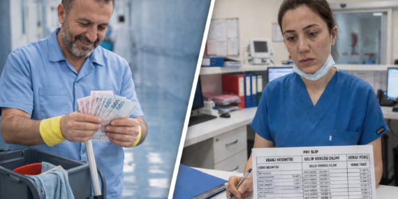Düne Kadar Asgari Ücretle Çalışan Kamu İşçilerine Maaşa Ek 71 Bin Lira, Hemşireler ise Vergi Artışı İle Karşı Karşıya