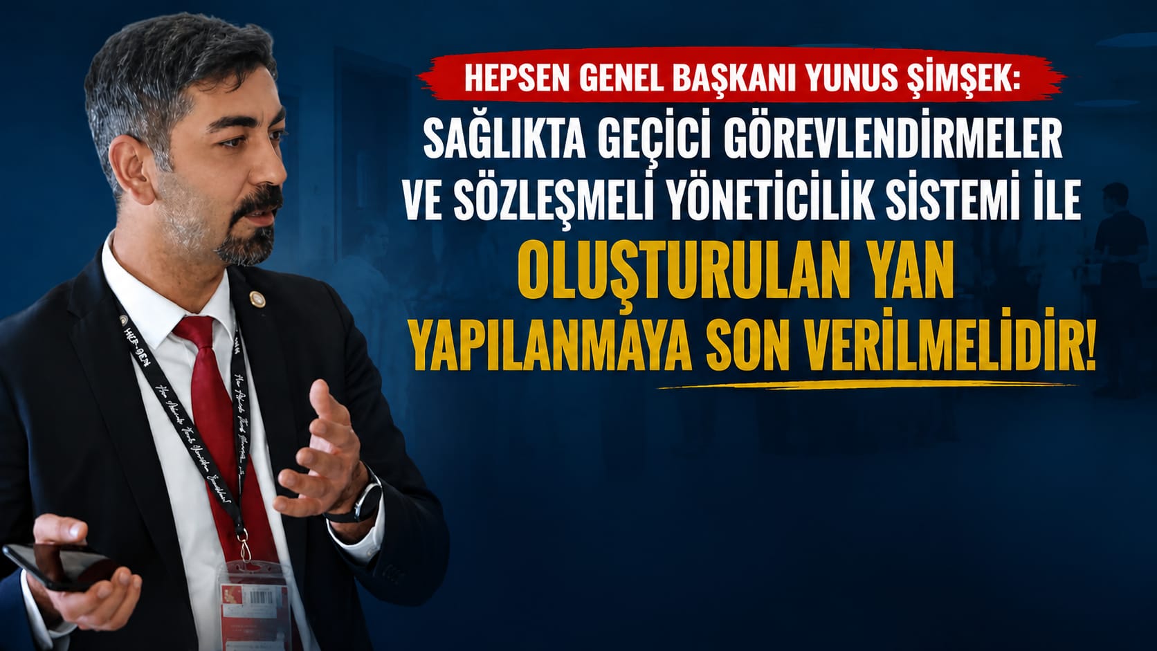 ŞİMŞEK: Geçici Görevlendirmeler ve Sözleşmeli Yöneticilik Sistemi Sona Erdirilmeli